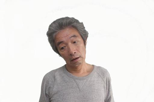 生活困窮シニア男性 シニア男性,生活困窮,年金の写真素材