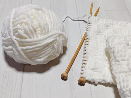 編み物 編み物,あみもの,毛糸の写真素材
