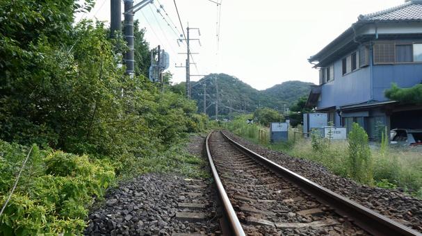 内房線・上総湊 内房線・上総湊 千葉県,内房線,線路の写真素材