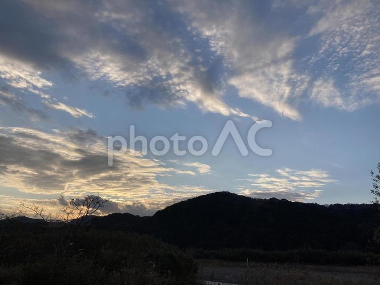 朝焼け　和歌山県の生馬にある彦五郎公園にて 朝焼け,風景,空の写真素材