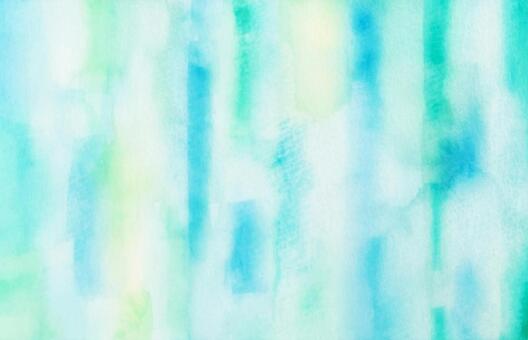 青と緑の手書き水彩背景 パステル加工 水彩,手描き,青の写真素材