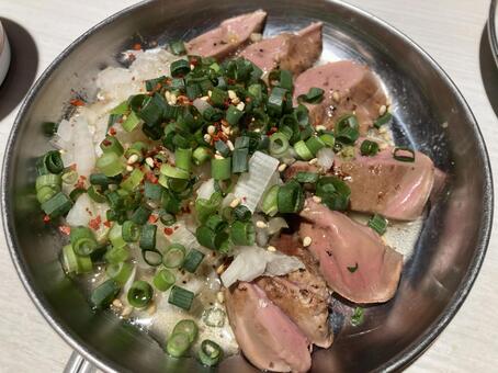 レバテキレバ刺し レバー,居酒屋,つまみの写真素材