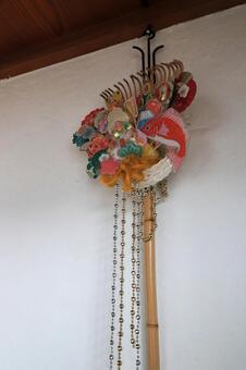 ちょっとお洒落な熊手 熊手,縁起熊手,縁起物の写真素材