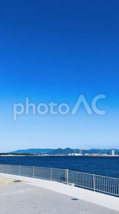 海と青 海,青,青空の写真素材