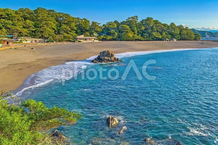 高知県が誇る景勝地、桂浜 桂浜,高知,海岸の写真素材