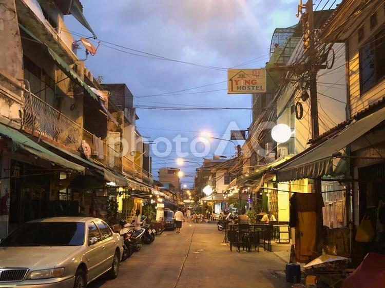 路地　タイ　バンコク 路地,路地裏,タイの写真素材