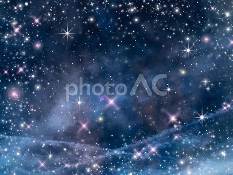 綺麗な宇宙空間の背景素材 宇宙,背景,星空の写真素材