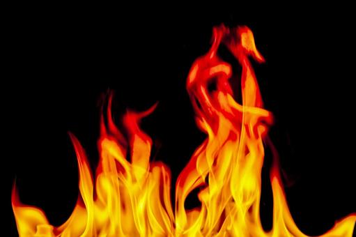 炎、フレーム1- 炎,火,オレンジ色焼けたの写真素材