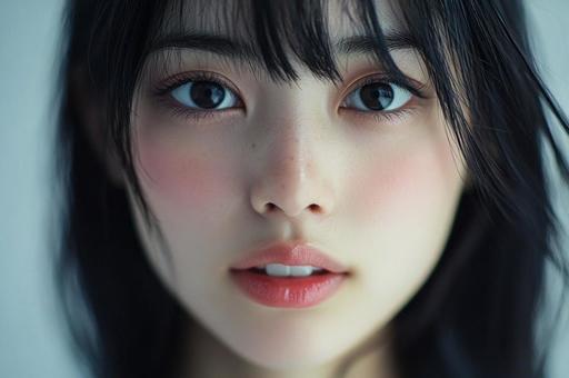 微笑みの美綺麗な黒髪日本女性 微笑みの美綺麗な黒髪日本女性の写真