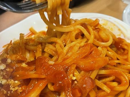 ナポリタン ナポリタン,スパゲッティ,スパゲティの写真素材