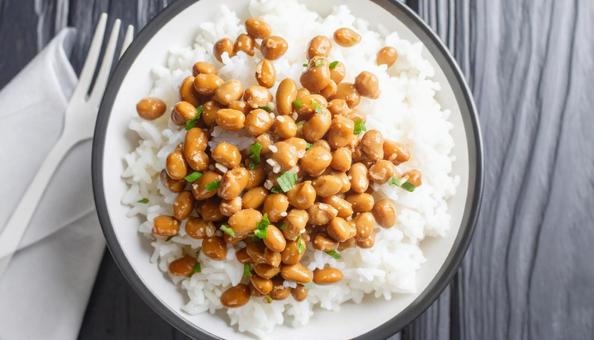 納豆ご飯 納豆ご飯の写真