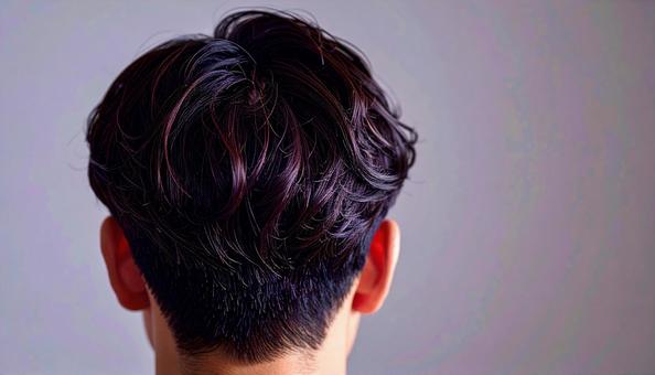 日本人男性の頭頂部 日本人男性の頭頂部の写真