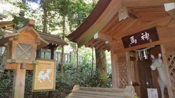 多度大社　白馬舎 多度大社,神社,神社仏閣の写真素材