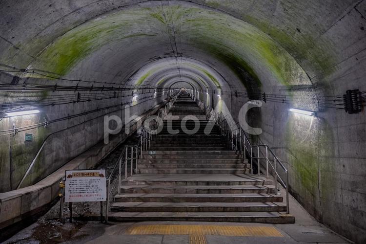 土合駅構内 土合駅,モグラ駅,stationの写真素材