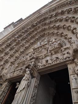 Photo, france, paris, notre dame cathedral, 