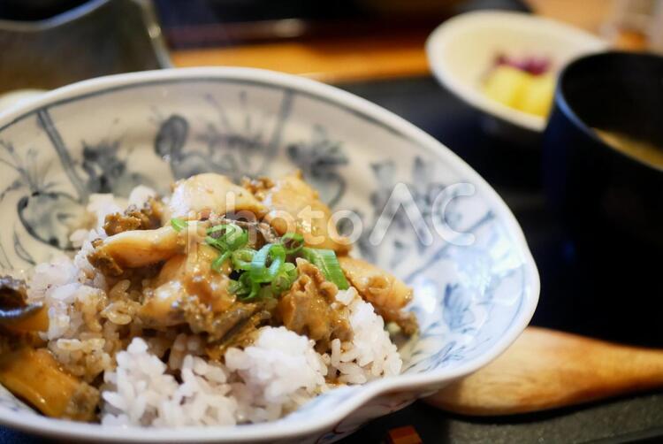和食　どんぶり　アワビ 和食,どんぶり,老舗の写真素材