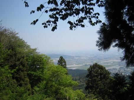 菩提山城 本丸跡からの眺望 菩提山城 本丸跡からの眺望の写真