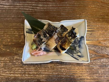 焼鯖寿司 鯖,寿司,長浜市の写真素材