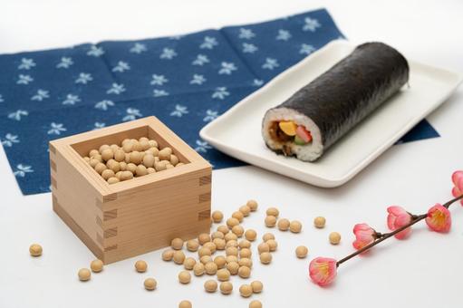 節分と豆まきのイメージ6 節分,豆まき,冬の写真素材