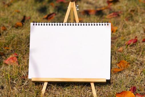 秋のスケッチブック スケッチブック,秋,落葉の写真素材