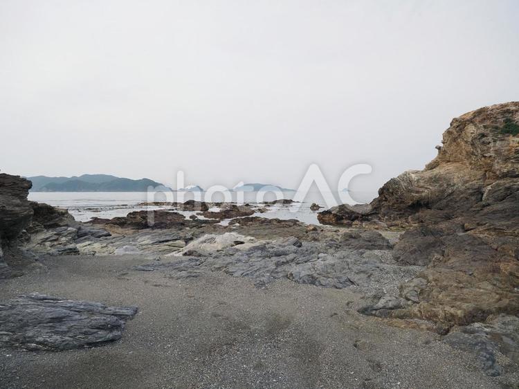 曇天の菅島 菅島,鳥羽,海岸の写真素材