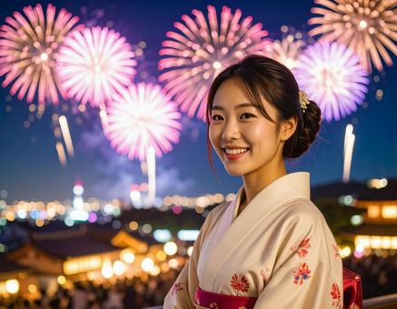 花火大会と彼女 花火大会と彼女の写真