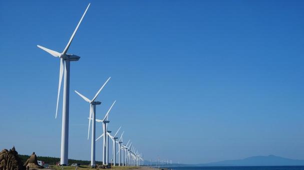 釜谷浜海水浴場 風,海,空の写真素材