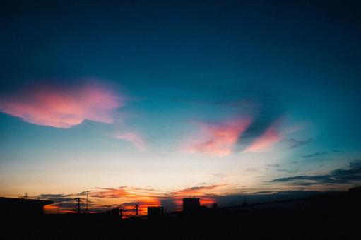 夕空 夕空の写真