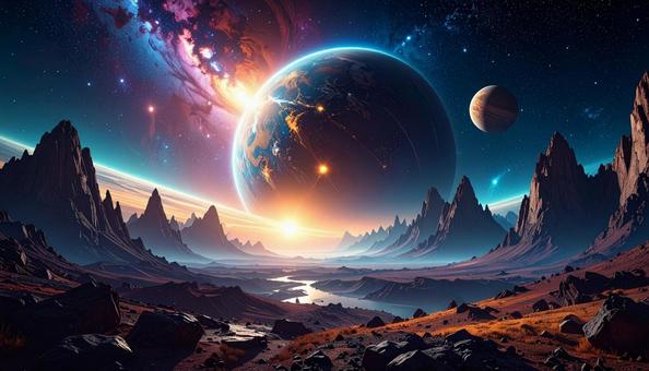 幻想的な宇宙 幻想的な宇宙の写真