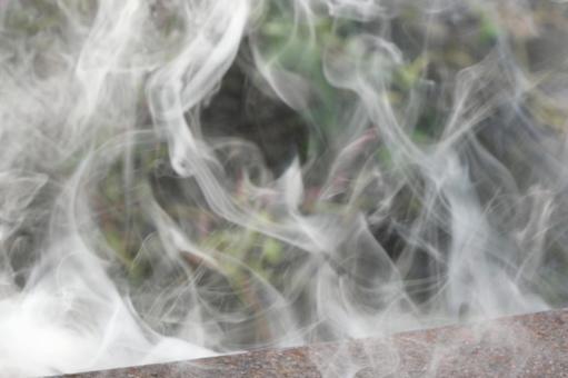 柔らかい煙 煙,燃える,火事の写真素材