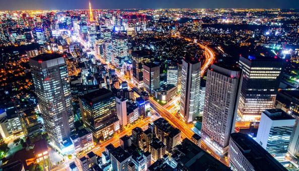 夜の都市風景 夜の都市風景の写真