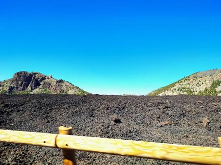 溶岩に覆われた風景 溶岩に覆われた風景 テイデ国立公園,テネリフェ島,火山の写真素材