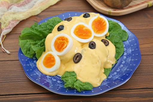 パパアラワンカイーナ パパアラワンカイーナ,ジャガイモ,チーズソースの写真素材