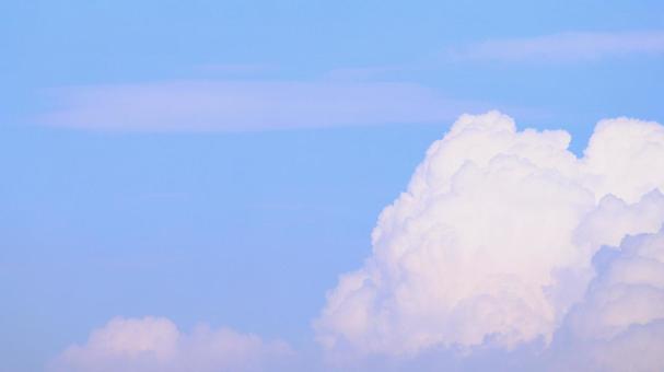 Thunderhead and blue sky, vacía, cielo azul, cielo azul, JPG