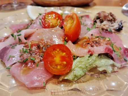 ブリのカルパッチョの写真