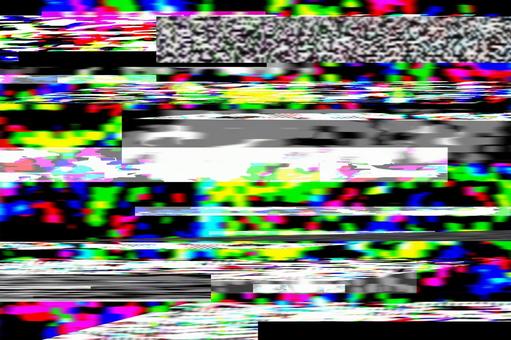 アナログ風グリッチ背景 グリッチ,ノイズ,デジタルの写真素材