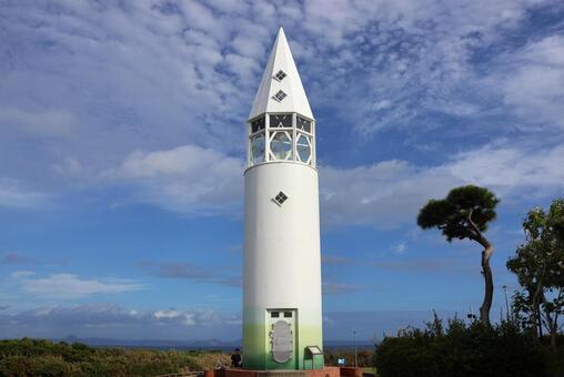 １０月中旬の城ケ島公園の灯台の風景 灯台,城ケ島公園,城ケ島の写真素材