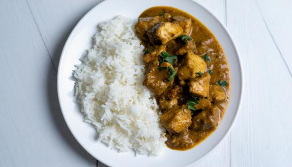 バターチキンカレーライス バターチキンカレーライスの写真