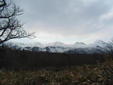 Photo, hokkaido, pire tabanı, ağlarla dağlarla dağ, 