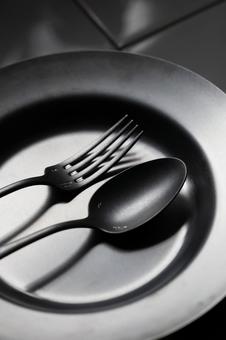 銀の食器 食器,カトラリー,銀食器の写真素材