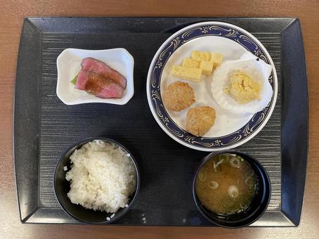 青森 ビジネスホテルの朝食の例 青森,長崎新地,ビジネスホテルの写真素材