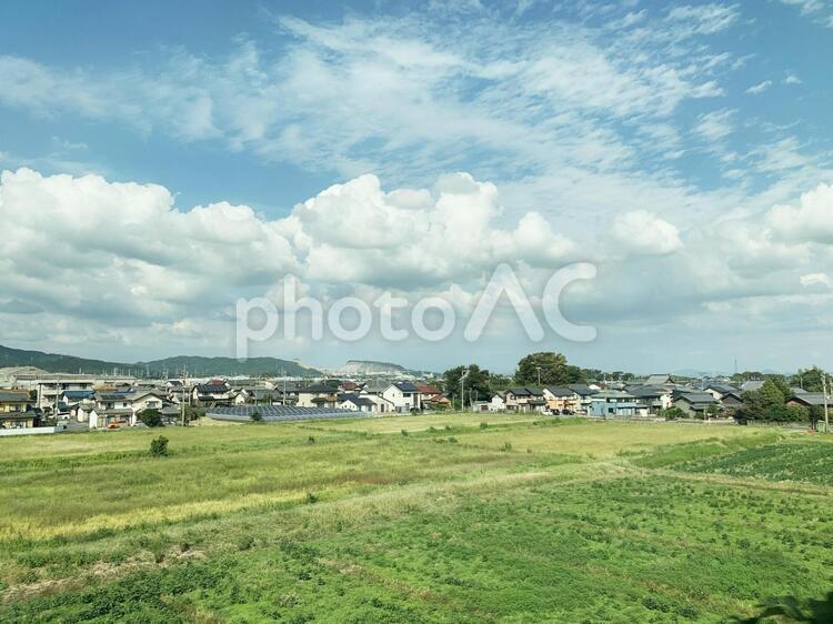 田舎の田園風景 田園風景,田舎,緑の写真素材