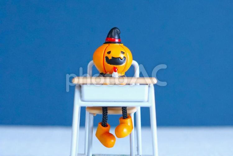 教室のハロウィン① ハロウィン,教室,かぼちゃのお化けの写真素材