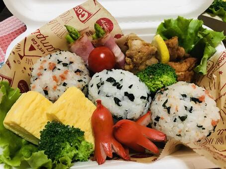 彩り豊かな手作り弁当 お弁当,手作り,料理の写真素材
