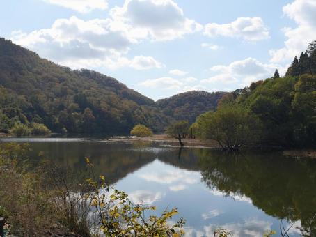 秋の色 兵庫県,三田市,紅葉の写真素材