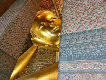 ワット・ポー 涅槃仏 ワット・ポー,ワットポー,タイの写真素材