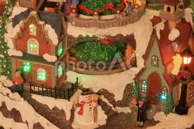 クリスマス　街並み クリスマス,オーナメント,クリスマス飾りの写真素材