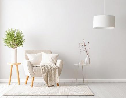 白い部屋 白い部屋の写真