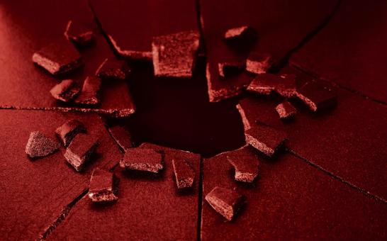 割れた地面_赤背景 背景,ハード,赤の写真素材