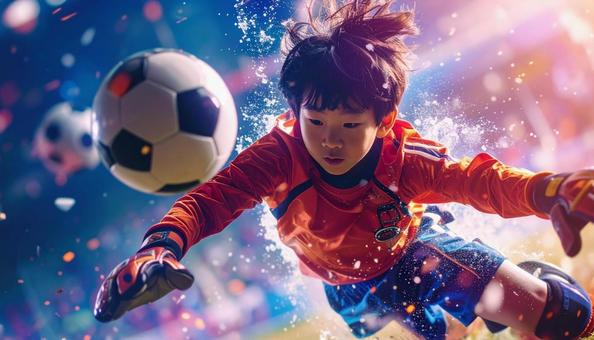 キーパー少年の写真